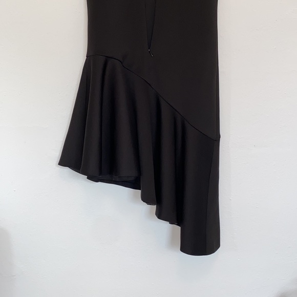 Swept Away Black Asymmetrical Dress - Picture 7 of 11